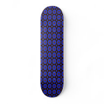 blue kaleidoscope pattern skateboards