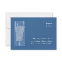Blue Kandili Reception Custom Announcements