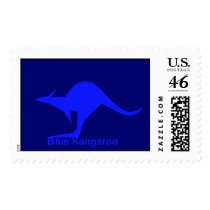 Blue Kangaroo postage by lonvig Blue Kangaroo postage