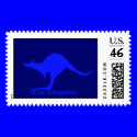 Blue Kangaroo postage