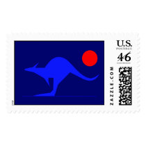 Blue Kangaroo Stamps