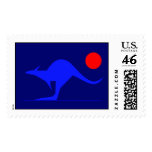 Blue Kangaroo Stamps