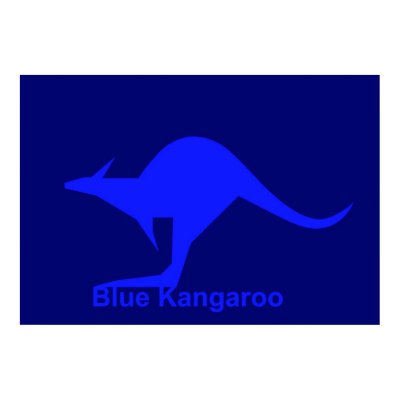 Blue Kangaroo Posters by lonvig