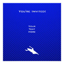 Blue Kayaking Invitation