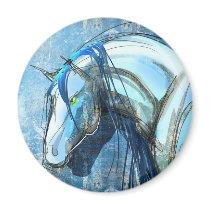 blue kelpie magnets by Greensprite blue kelpie magnets