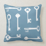 Blue KEYS Pillow pillows