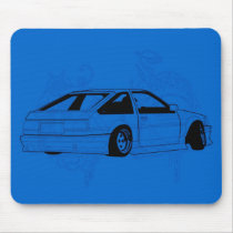 Blue KIS Levin AE86 Mouse Pad