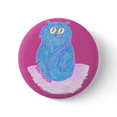 Blue Kitten on Pink by pidgiefund