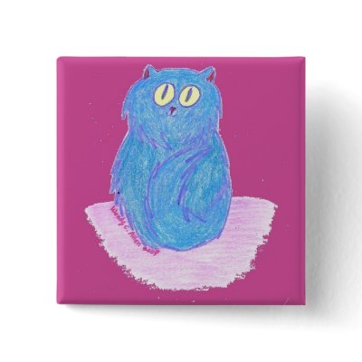 Blue Kitten on Pink by pidgiefund