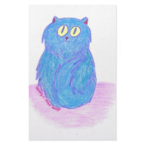 Blue Kitten Personalized Stationery