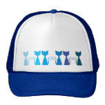 Blue Kittens Pattern Hat