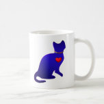 Blue Kitty Cat Coffee Mugs