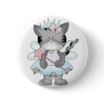 Blue Kitty Fairy buttons