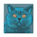 Blue kitty magnet by nefera Blue kitty magnet