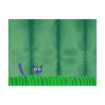 BLUE KITTY Postcard by kooky BLUE KITTY Postcard