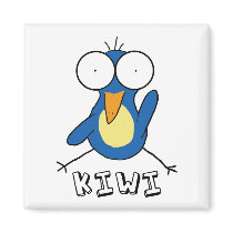 Blue Kiwi Magnet