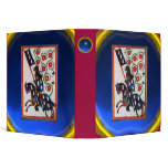 BLUE KNIGHT ON HORSEBACK 3 RING BINDERS