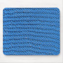 blue knitting mouse mat mousepad