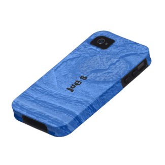 Blue Knotty Wood iPhone 4 Cases