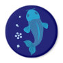 Blue Koi Fish Refrigerator Magnets