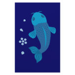 Blue Koi Fish Stationery Design
