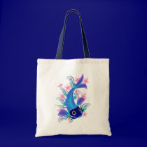 Blue Koi-Pink Flowers Bags bags