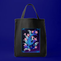 Blue Koi-Pink Flowers Bags bags