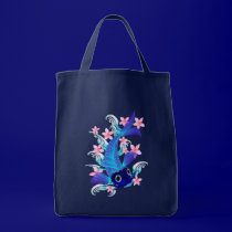 Blue Koi-Pink Flowers Bags bags