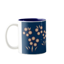 Blue Kokeshi Triplet Kimono Design Mug mugs