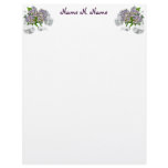 Blue Lace Hydrangea Letterhead Stationery
