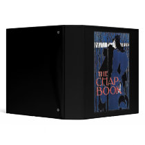 Blue Lady Art Nouveau Advertisement Vinyl Binder