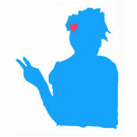 Blue Lady Photo Sculpture