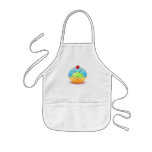 Blue Ladybug Cupcake Kids Apron