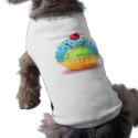 Blue Ladybug Cupcake Pet Clothing petshirt