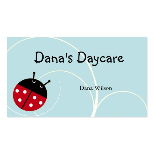 Blue Ladybug Daycare Business Card