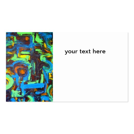 Blue Lagoon - Abstract Art Business Cards