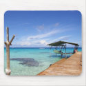 Blue Lagoon at the Tuamotus, French Polynesia Mousepads