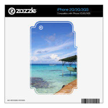 Blue Lagoon at the Tuamotus, French Polynesia iPhone 2G Skin