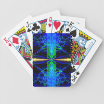 "Blue Lagoon" Fractal Playing Cards