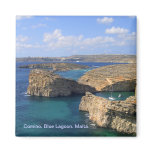 Blue lagoon in Malta magnets