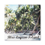 Blue Lagoon Island Refrigerator Magnets
