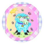 Blue Lamb stickers