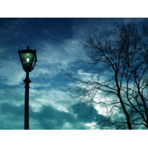 Blue Lamp post