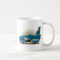 Blue Land Speed Car Mugs mugs