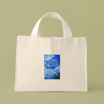 Blue Landscape with Dove bags