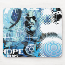 Blue Lantern Graphic 1 Mousepad