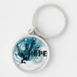 Blue Lantern Graphic 3 Key Chains