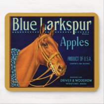 Blue Larkspur Champion Horse mousepads by FRUITLOOPY Blue Larkspur Champion Horse mousepads