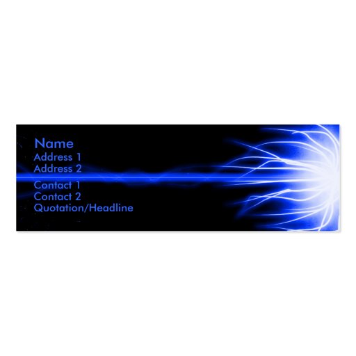 Blue Laser Business Card Template