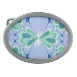 Blue Lattice Belt Buckle